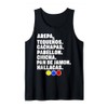Venezuela Essen Arepa Pabellon Cachapas Pabellon Chicha Tank Top, black
