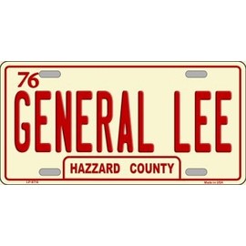 General Lee Metal Novelty License Plate LP-8716
