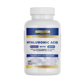 Nature's Lab Hyaluronic Acid with Biocell Collagen and MSM - Skin Hydration, Joint Health - 120 Capsules (40 Day Supply)