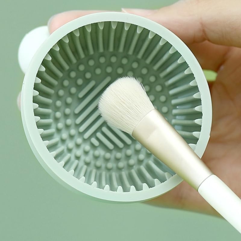 Recipiente de Silicona para Lavar Brochas de Maquillaje Portátil Diseño