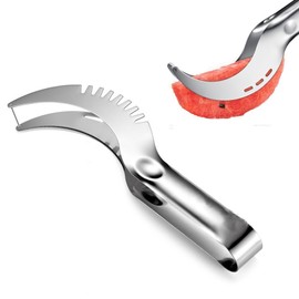 Itian Melon Cutter, Watermelon Corer Slicer Stainless Steel Blade Fruit Peeler