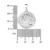 Tree of Life Locket Decorated Round 925 Sterling Silver to