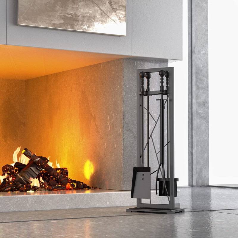 Fire Beauty Fireplace Tools, 5 Pieces Fireside Accessories Fire Kit