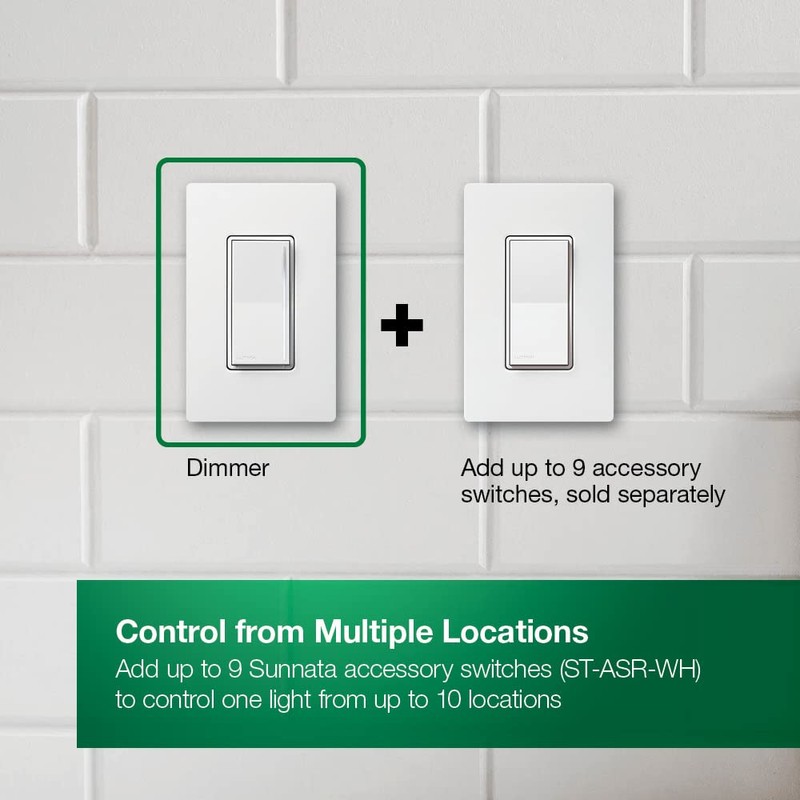 Lutron Sunnata Touch Dimmer Switch with LED+ Advanced Technology |