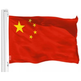 G128 Combo Pack: American USA Flag 3x5 Ft & China Chinese Flag 3x5 Ft