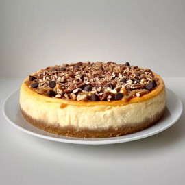 ANDY ANAND CHOCOLATIER Turtle Cheesecake 9" with Chocolate Chip & Nuts 2 lbs, Shipp 2nd Day Air