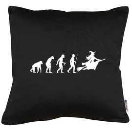 TShirt-People Evolution Witch Cushion with Filling 40 x 40 cm
