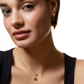 XENOX® World Globe Necklace – Women's Necklace Made of High-Quality 925 Sterling Silver with World Globe Pendant, Sterling Silver, No Gemstone