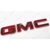 Auto Front Rear Gloss Red Black Emblem Overlay 2019+ GMC