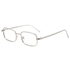 Cyxus Blue Light Glasses for Men Square Metal Frame UV Blocking Computer Glasses Clear Resin Lens Eyewear