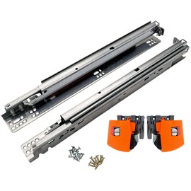 BLUM 21 Inch Drawer Slide, Full Extension, Concealed, Undermount. 563H5330B with 100 Lbs. Weight Capacity and Soft Close for 5/8 inch Thick Drawers. Including: Locking Devices (Pair)