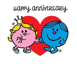 Mr Men Happy Anniversary Card
