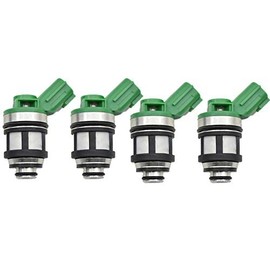 16600-1S700 842-18125 Juego de 4 inyectores de combustible de repuesto para Nissan Pickup Frontier Xterra 2.4L JS4D-2 1996-2004