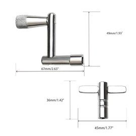 Anphly 4PCS Drum Keys, Universal Drum Tuner with Continuous Standard Motion Speed Key, Extended for Fast Easy Tuning