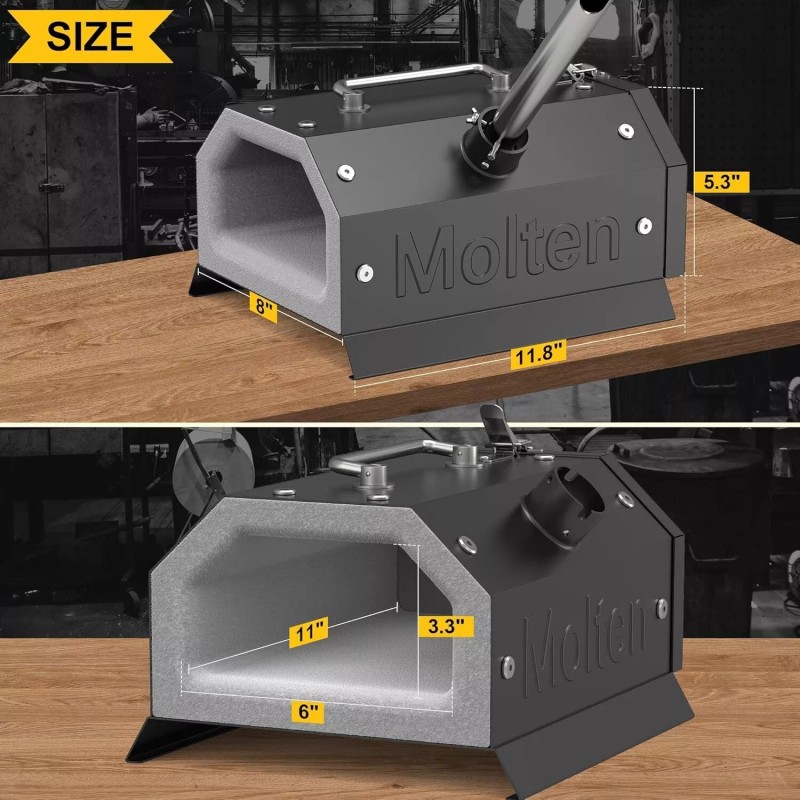 MMasters Single Burner Propane Forge for Home＆Professional, Gas Forge-Efficient Heating