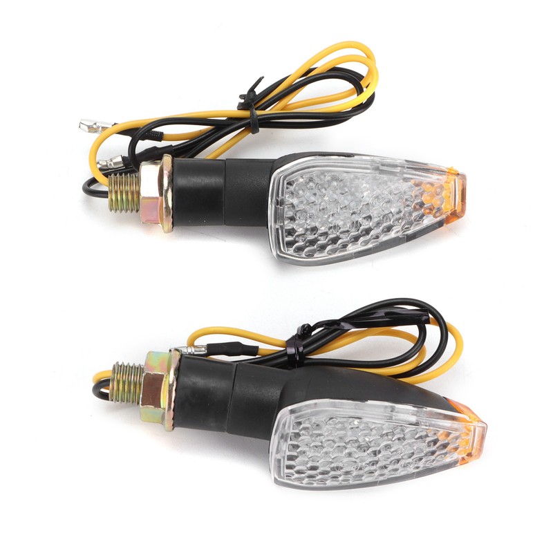 Pair Motorcycle Turn Signal Light 12V LED Waterproof Replacement for