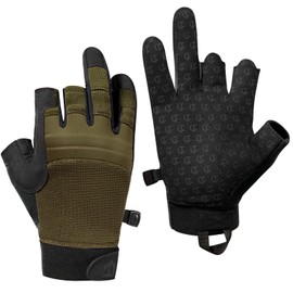 VisionTac Utility Tactical Half Finger Gloves Lightweight Impact Resistant Airsoft Paintball Gloves for Shooting Hiking