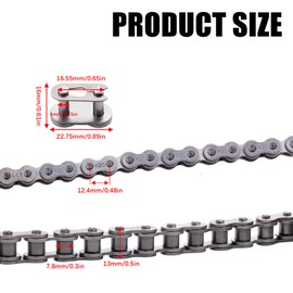 Kuiuk Ultimate 420 102 Links Dirt Bike Chain fit for 50cc-140cc Pit Bikes, ATVs, & Go Karts - CRF50, XR50, PW80, SSR, Tao Tao, Coolster & More