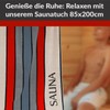Lashuma Stockholm Sauna Towel Large Beige Red Grey XXL Sauna