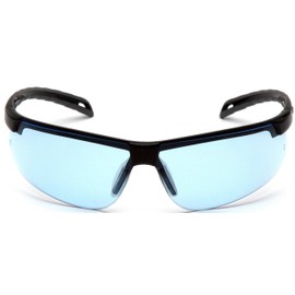 Pyramex Ever-Lite Lightweight Safety Glass Black Frame Infinity Blue H2Max Anti-Fog Lens