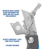 Sheffield Mini Box Cutter, Mini Utility Knife Aluminum Handle, Accepts