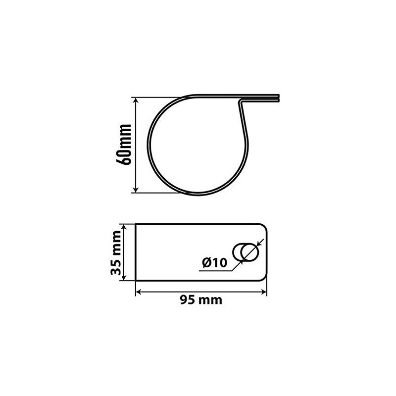 TRUCK DUCK® Universal Stainless Steel Clamp 60 mm for Truck
