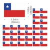 Womaha 30 Sheets Chile Flag Temporary Tattoos Fans Face Tattoo