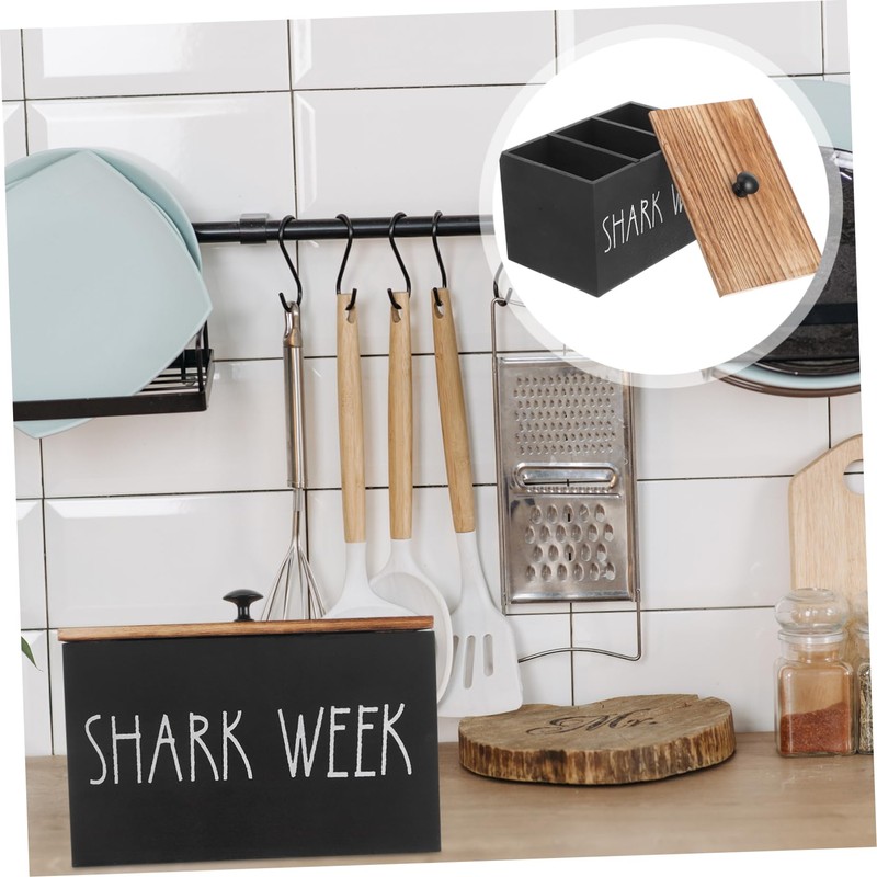 CHILDWEET Garlic Keeper Box Stylish Storage Container with Lid for