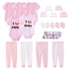 MAMIMAKA Newborn Layette Gift Set Bodysuits Pants for Baby Girl