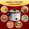 Elite Gourmet 1.5 Quart Stainless Steel Mini Slow Cooker with
