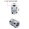POWERTOOL 5PCS Flexible Shaft Couplings, 6.35mm x 8mm Aluminum Alloy