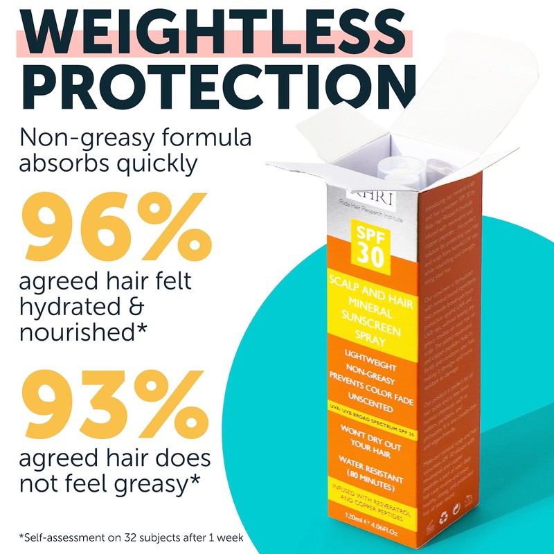 Premium SPF 30 Hair Sunscreen Spray | Non-Greasy UV Protection
