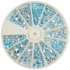 RM Beauty Nails Rhinestones in Plate Different Shapes in Turquoise
