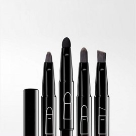 4-in-1 Multi-Purpose Makeup Brush Tool Set (Gel Eyeliner, Lip, Angled Shadow, Sponge) M09887 3ea