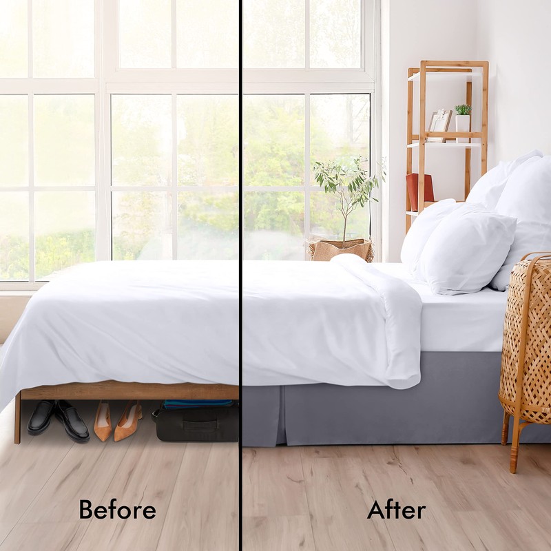 Utopia Bedding Valance Sheet UK (King) - Soft Brushed Polyester-Microfibre