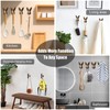EIiegh Rabbit Coat Hooks, Creative Animal Wall Hook, Decorative Wall