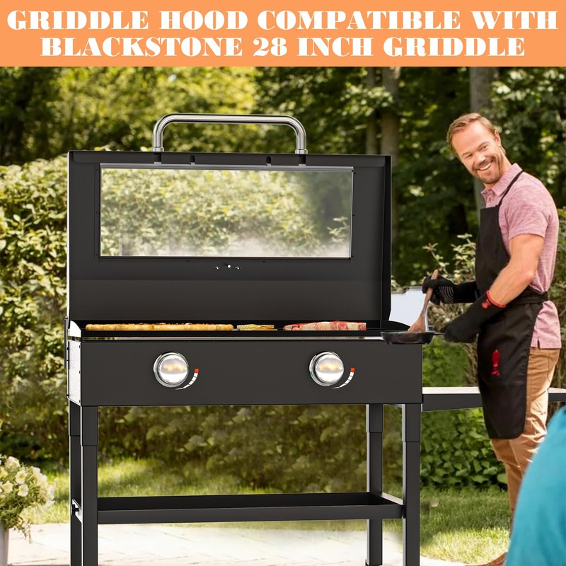 Upgraded Clear View Griddle Lid for Blackstone 28 Inch 1605