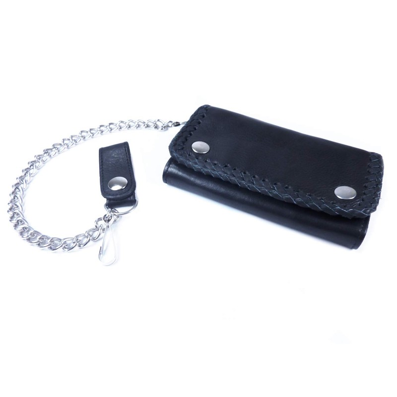 Westernwear-Shop - Biker & Trucker Wallet Classic Black Biker Trucker