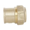 Somatherm 837-20-15 Straight Connector f15x21-20 Brass, Grey