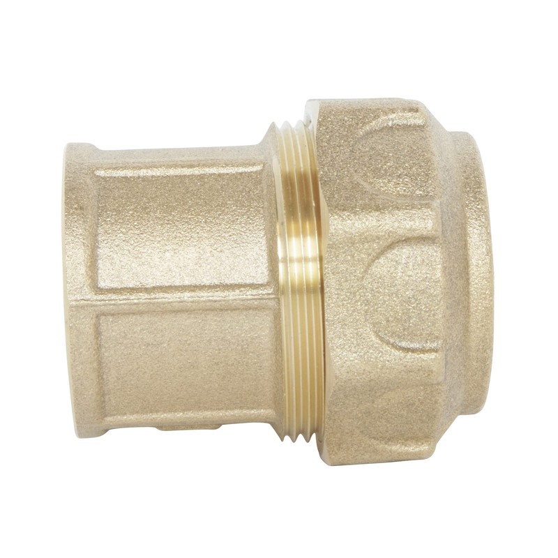 Somatherm 837-20-15 Straight Connector f15x21-20 Brass, Grey