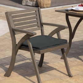 Arden Selections Outdoor Seat Cushion 18 x 18, Slate Grey