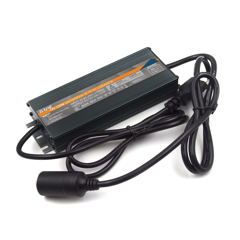 12V 10A 120W AC to DC Converter IP67 Waterproof Power