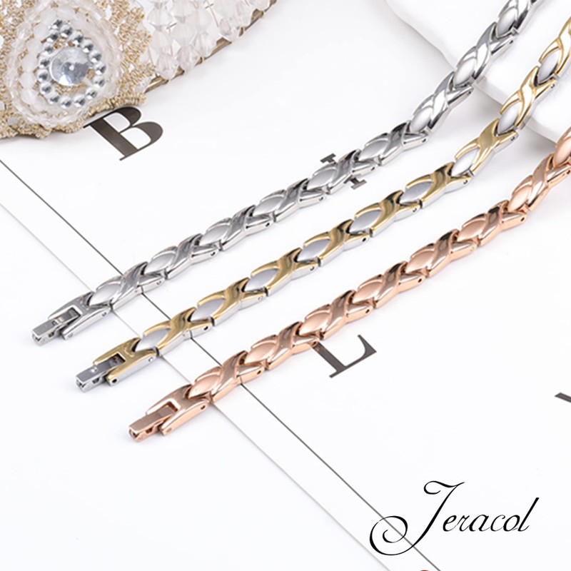 Jeracol Titanium Magnetic Bracelets for Women Bracelets Titanium Magnetic Brazaletes