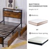 GAZHOME Twin Size Bed Frame with 2 Storage Drawers, Platform