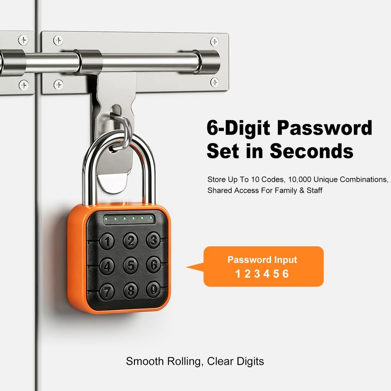 Relihom Gym Locker Lock, IP67 Waterproof Combination Lock for Locker,