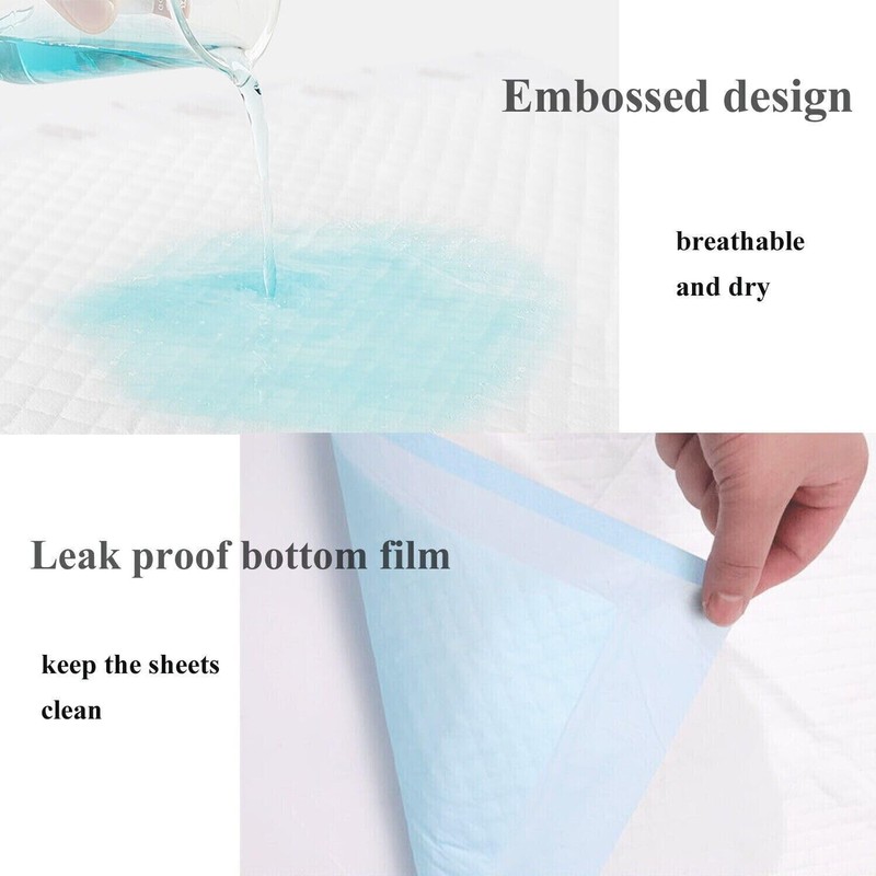 1 Disposable Incontinence Bed Pads Protection Sheets Absorbency 160x80cm Mattress