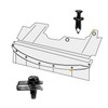 GOOACC 70PCS Engine Under Cover Splash Shield Guard Body Bolts