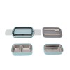 Double Layer Bento Box 316 Stainless Steel Compartment Portable Lunch