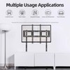 unho Universal Against The Wall TV Stand Floor: Free Standing