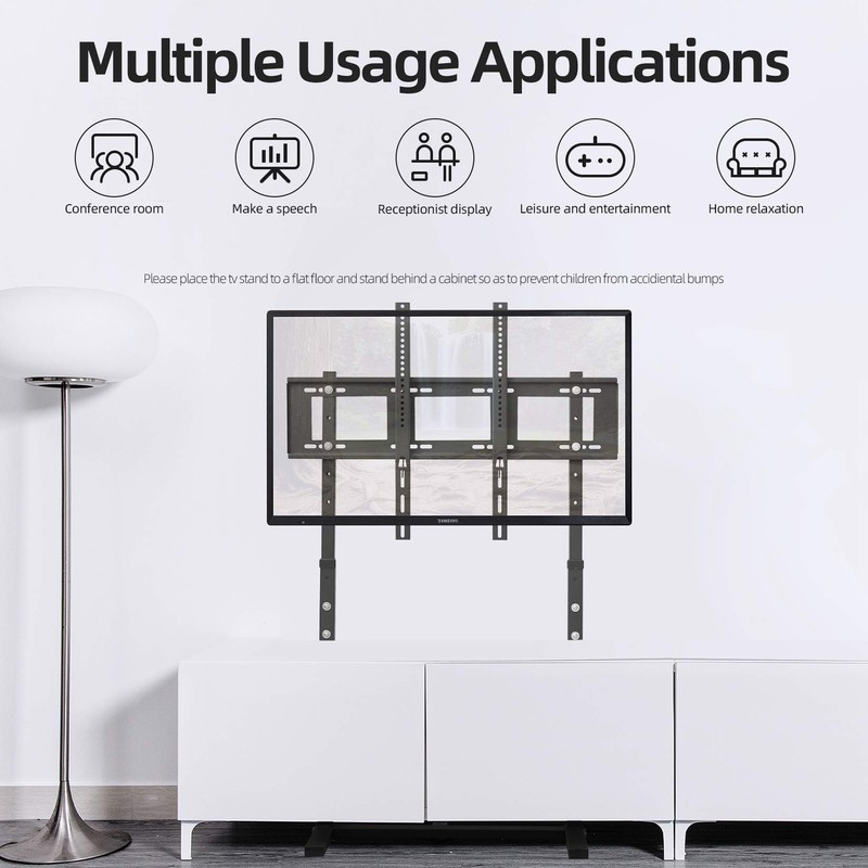 unho Universal Against The Wall TV Stand Floor: Free Standing